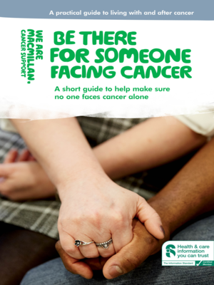 cover image of Be there for someone facing cancer